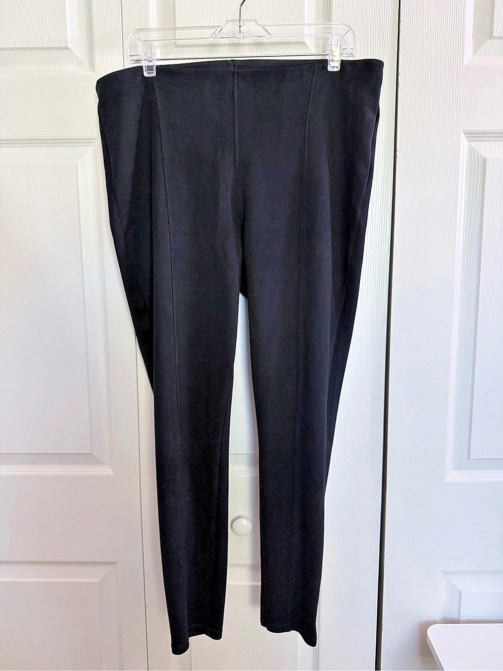 2 Pair Simply Vera Wang Faux Suede Leggings XL Black & Brown